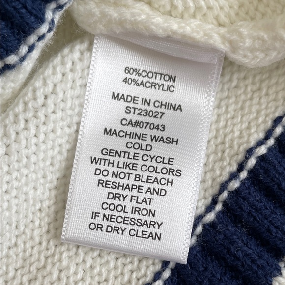 NWT Moon & Madison Pickleball Cropped  Boxy Sweater Preppy Cotton Blend Large - Picture 9 of 10